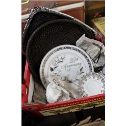 25TH ANNIVERSARY CUP/SAUCER AND PLATE SET