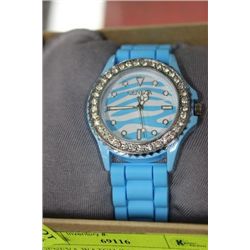 GENEVA SPORTS WATCH ON CHOICE: BABY BLUE
