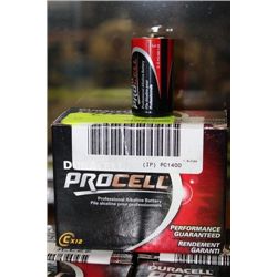 PK OF DURACELL PROCELL 'C' CELL BATTERIES