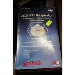 2 BOXES OF N-95 RESPIRATORS