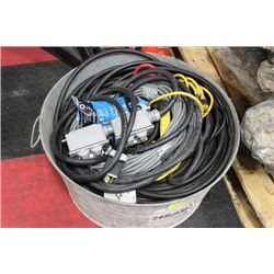 METAL TUB W EXTENSION CORDS