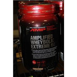 CONTAINER OF GNC AMPLIFIED WHEY POWDER