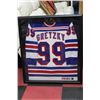 Image 1 : FRAMED &  AUTOGRAPHED WAYNE GRETZKY RANGER JERSEY