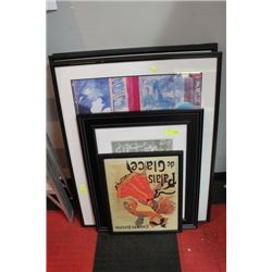 5 ASST. PICTURES SOLD W MIRROR