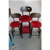 Image 1 : #17 3 STOOLS W OTTOMAN