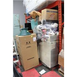 PALLET OF HOUSEHOLD MISC SOLD W WARDROBE AND