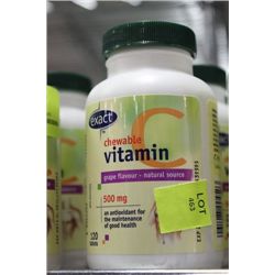 BOTTLE W 120 VITAMIN 'C' TABLETS