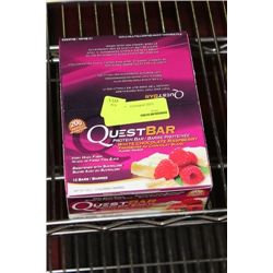 BOX OF QUEST BAR PROTEIN BARS ON CHOICE