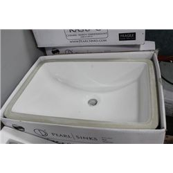 PEARL SINK ON CHOICE: 20 5/8" X 14.5"
