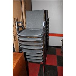 SET OF 16 STACKABLE CHAIRS