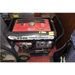 GENERATOR 6500 WATT GAS, LOW HOURS 221,