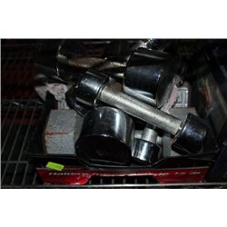 BOX OF DUMBELLS