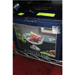 9" FOOTED CRYSTAL BOWL