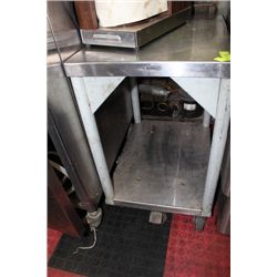 STAINLESS STEEL WHEELED CART