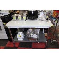 ME-21 STAINLESS STEEL WORK TOP TABLE 30 X 48