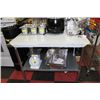 Image 1 : ME-21 STAINLESS STEEL WORK TOP TABLE 30 X 48