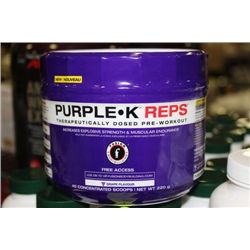 40 SCOOPS OF PURPLE K WORKOUT POWDER
