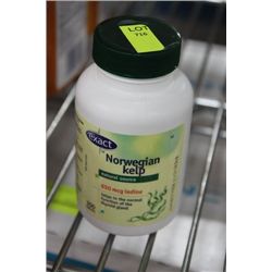 BOTTLE OF 100 NORWEGIAN KELP TABLETS