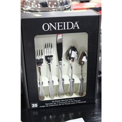 ONEIDA 20 PC SERVICE FOR 4 CUTLERY SET ON CHOICE