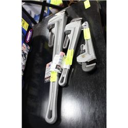 3 PC RIGID PIPE WRENCH SET