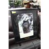 Image 1 : BLACK WOLF FRAMED PICTURE
