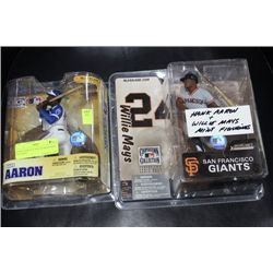 HANK AARON & WILLIE MAYS MINT FIGURINE