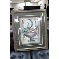 SHOWHOME FRAMED FRUIT BOWL PICTURE