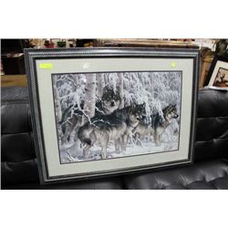 FRAMED WOLF PRINT