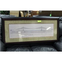 FRAMED BROOKLYN BRIDGE PICTURE