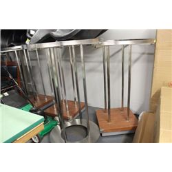 8 ASST CLOTHES RACKS