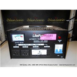 LITEFUZE LR-2000 AUTOMATIC VOLTAGE REGULATOR (print sequence:) 59043