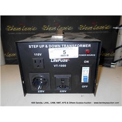 LITEFUZE VT-1000 STEP UP & DOWN TRANSFORMER