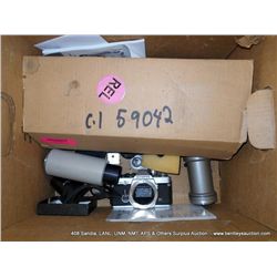 BOX: MISCELLANEOUS ELECTRONICS CAMERA  ACCESSORIES (print sequence:) 59042