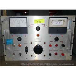 HIPOTRONICS HV DC POWER SUPPLY (print sequence:) I-226