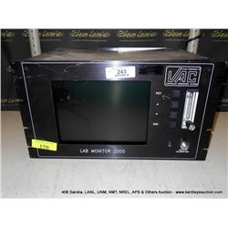 VAC LAB MONITOR 2000 (print sequence:) I-158