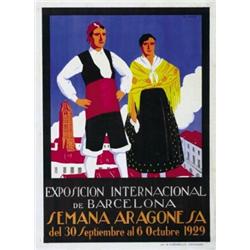 EXPOSICION INTERNACIONAL DE BARCELONA, SEMANA ARAGONESA....
