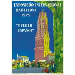 EXPOSICION INTERNACIONAL DE BARCELONA, PUEBLO ESPAÑOL....