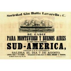 VAPORES CORREOS TRANSATLANTICOS "SUD-AMERICA"....