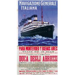 NAVEGAZIONE GENERALE ITALIANA PARA MONTEVIDEO Y BUENOS AIRES....
