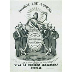 ESPAÑOLES EL REY ES IMPOSIBLE, VIVA LA REPUBLICA DEMOCRATICA FEDERAL....