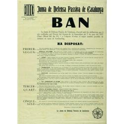 JUNTA DE DEFENSA PASSIVA DE CATALUNYA BAN....