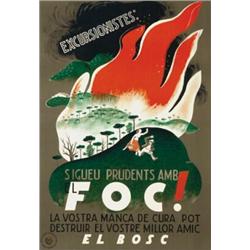 EXCURSIONISTES; SIGUEU PRUDENTS AMB EL FOC....
