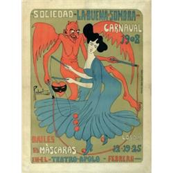 CARNAVAL 1908. TEATRO APOLO. SOCIEDAD LA BUENA SOMBRA....