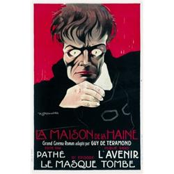 LE MAISON DE LA HAINE, LE MASQUE TOMBE (Cartel Francés)....