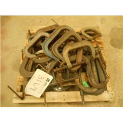 (1) PALLET MISC C-CLAMPS