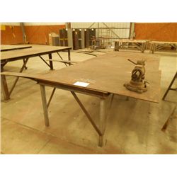STEEL WORK TABLE W/VISE