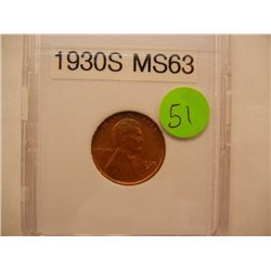 1930 S Lincoln Wheat Cent