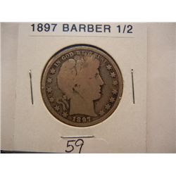 1897 Barber Half Dollar