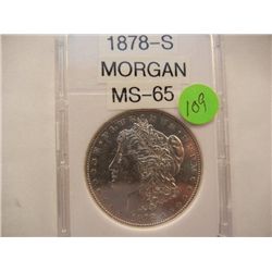 1878 S  Morgan Dollar