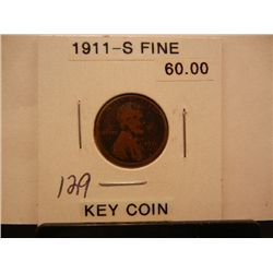 1911 S Lincoln Wheat Cent